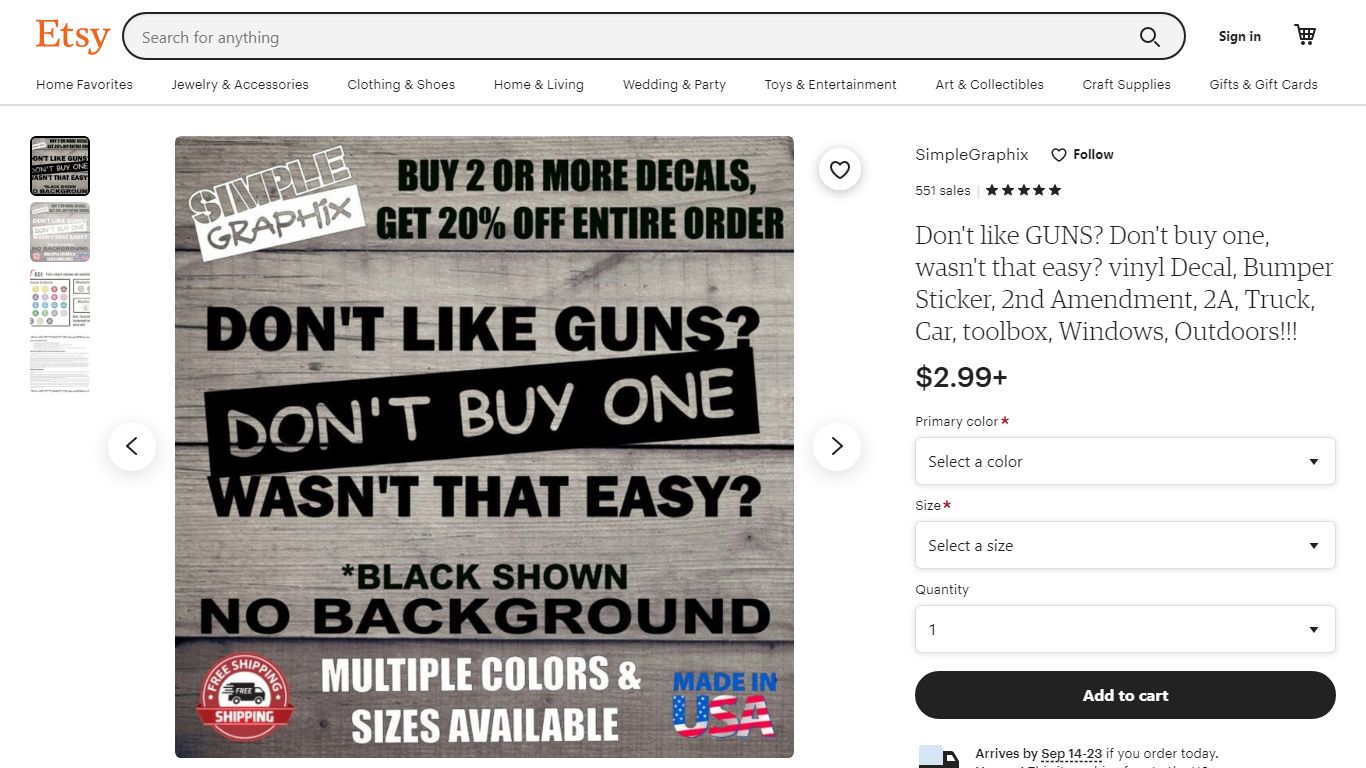 Don't Like GUNS Don't Buy One Wasn't That Easy | Etsy